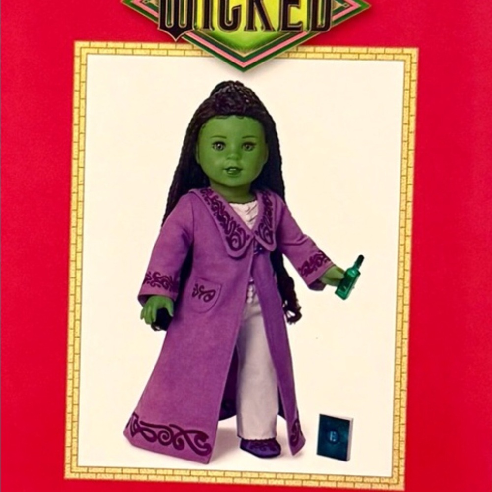 American Girl Wicked Elphaba Doll - Green and Purple Ensemble - Picture 2 of 2